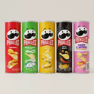 프링글스, 오리지날 1개 + 양파 1개 + 매운 1개 + 치즈 1개 + 버터 1개, 110g, 5개