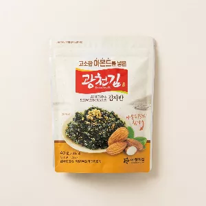 광천김 고소한 아몬드를 넣은 김자반, 40g, 10봉