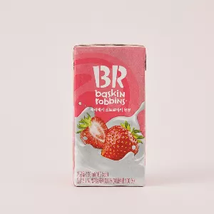 배스킨라빈스 베리베리 스트로베리 우유 190ml, 24개