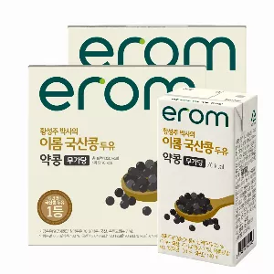 이롬 국내산 약콩 무가당 두유, 190ml, 32개