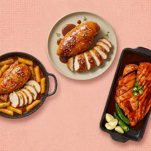 제이닭 통닭가슴살, 숯불치킨맛, 100g, 10개 + 돈까스맛, 100g, 10개 + 떡볶이맛, 100g, 10개