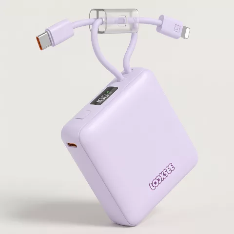 룩씨 스트랩 일체형 미니 보조배터리 10000mAh